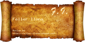 Feller Ilona névjegykártya